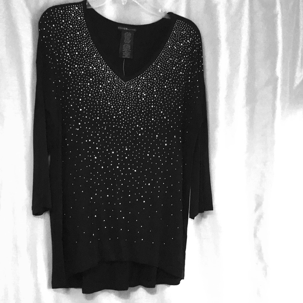 🔥Sparkly Silver studded top